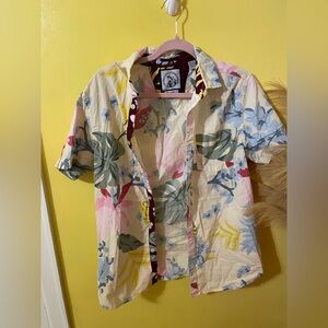 The Clothing Company Multicolor Floral Button Down Shirt